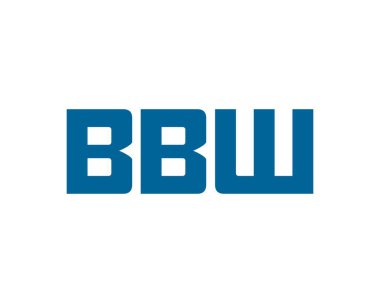 BBW logo tasarım vektör şablonu. BBW