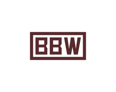 BBW logo tasarım vektör şablonu. BBW