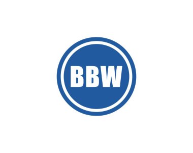 BBW logo tasarım vektör şablonu. BBW