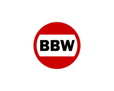 BBW logo tasarım vektör şablonu. BBW