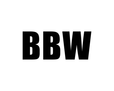 BBW logo tasarım vektör şablonu. BBW
