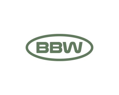 BBW logo tasarım vektör şablonu. BBW