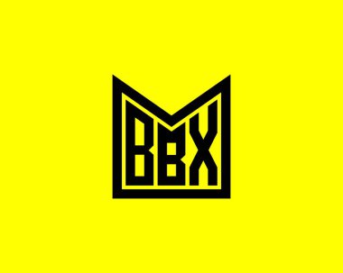 BBX logo tasarım vektör şablonu. BBX