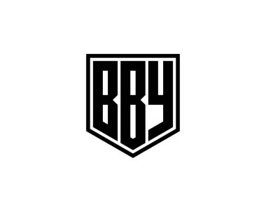 BBY logo tasarım vektör şablonu. BBY