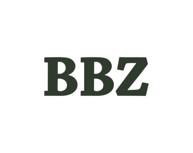 BBZ logo tasarım vektör şablonu. BBZ