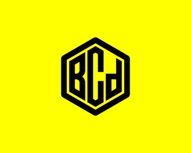 BCD logo tasarım vektör şablonu. BCD