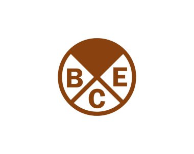 BCE logo tasarım vektör şablonu. MÖ