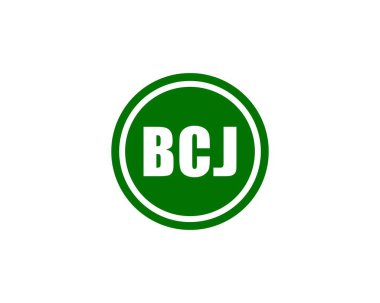 BCJ logo tasarım vektör şablonu. BCJ