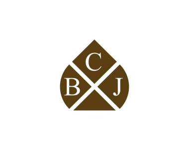 BCJ logo tasarım vektör şablonu. BCJ