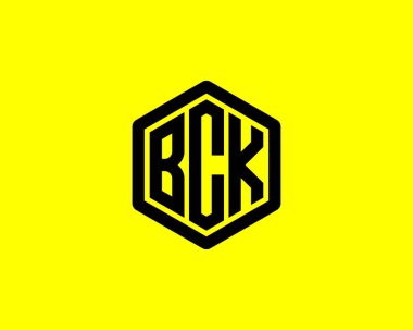 BCK logo tasarım vektör şablonu. BCK