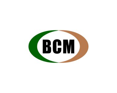 BCM logo tasarım vektör şablonu. BCM