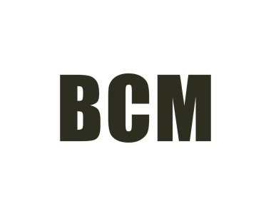 BCM logo tasarım vektör şablonu. BCM