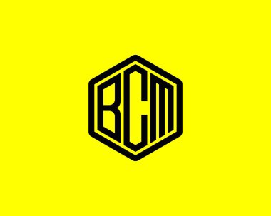 BCM logo tasarım vektör şablonu. BCM