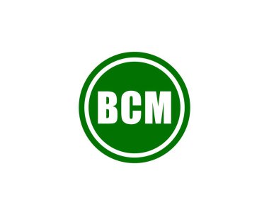 BCM logo tasarım vektör şablonu. BCM