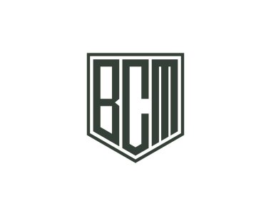 BCM logo tasarım vektör şablonu. BCM