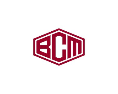 BCM logo tasarım vektör şablonu. BCM