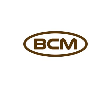 BCM logo tasarım vektör şablonu. BCM