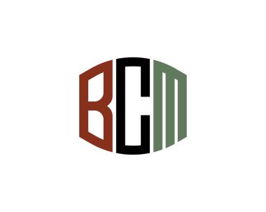 BCM logo tasarım vektör şablonu. BCM