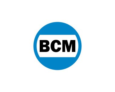 BCM logo tasarım vektör şablonu. BCM