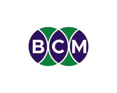 BCM logo tasarım vektör şablonu. BCM