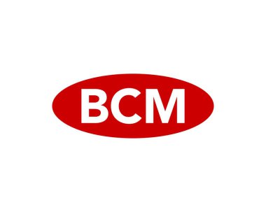 BCM logo tasarım vektör şablonu. BCM