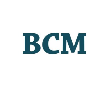 BCM logo tasarım vektör şablonu. BCM