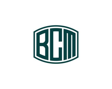 BCM logo tasarım vektör şablonu. BCM