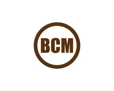 BCM logo tasarım vektör şablonu. BCM