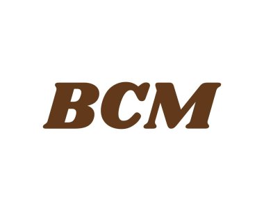 BCM logo tasarım vektör şablonu. BCM