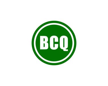 BCQ logo tasarım vektör şablonu. BCQ