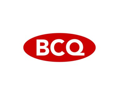 BCQ logo tasarım vektör şablonu. BCQ