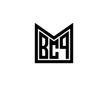 BCQ logo tasarım vektör şablonu. BCQ