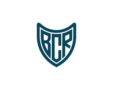 BCR logo tasarım vektör şablonu. BCR