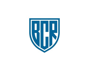 BCR logo tasarım vektör şablonu. BCR