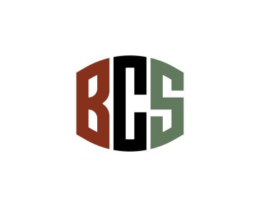 BCS logo tasarım vektör şablonu. BCS
