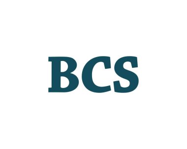 BCS logo tasarım vektör şablonu. BCS