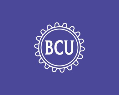 BCU logo tasarım vektör şablonu. BCU