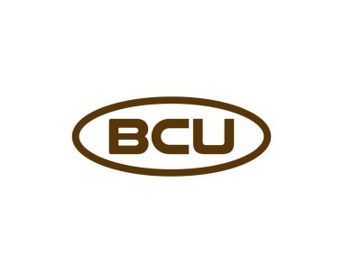 BCU logo tasarım vektör şablonu. BCU