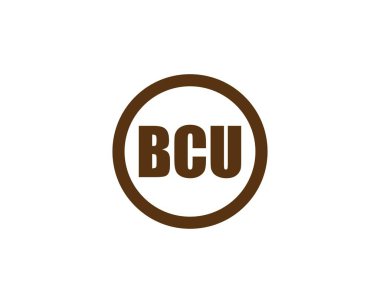 BCU logo tasarım vektör şablonu. BCU