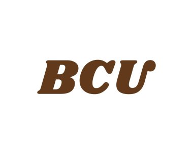 BCU logo tasarım vektör şablonu. BCU