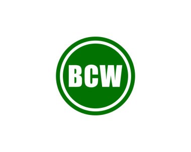 BCW logo tasarım vektör şablonu. BCW