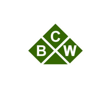 BCW logo tasarım vektör şablonu. BCW
