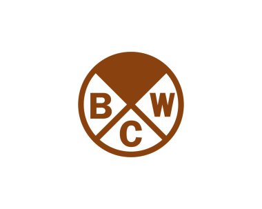 BCW logo tasarım vektör şablonu. BCW