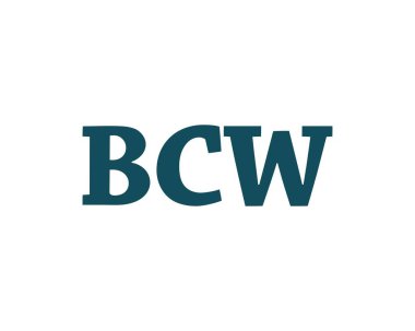 BCW logo tasarım vektör şablonu. BCW