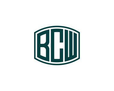 BCW logo tasarım vektör şablonu. BCW