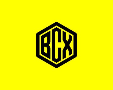 BCX logo tasarım vektör şablonu. BCX