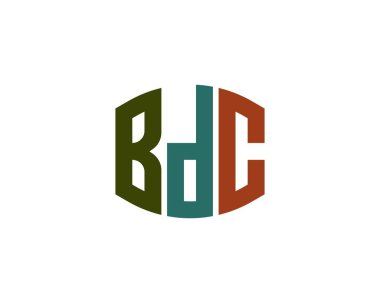 BDC logo tasarım vektör şablonu. BDC