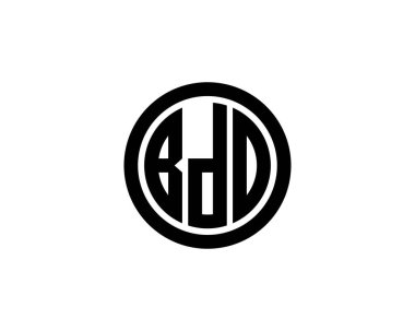BDD logo tasarım vektör şablonu. BDD