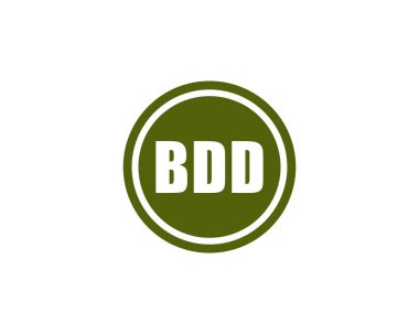 BDD logo tasarım vektör şablonu. BDD