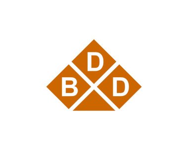 BDD logo tasarım vektör şablonu. BDD